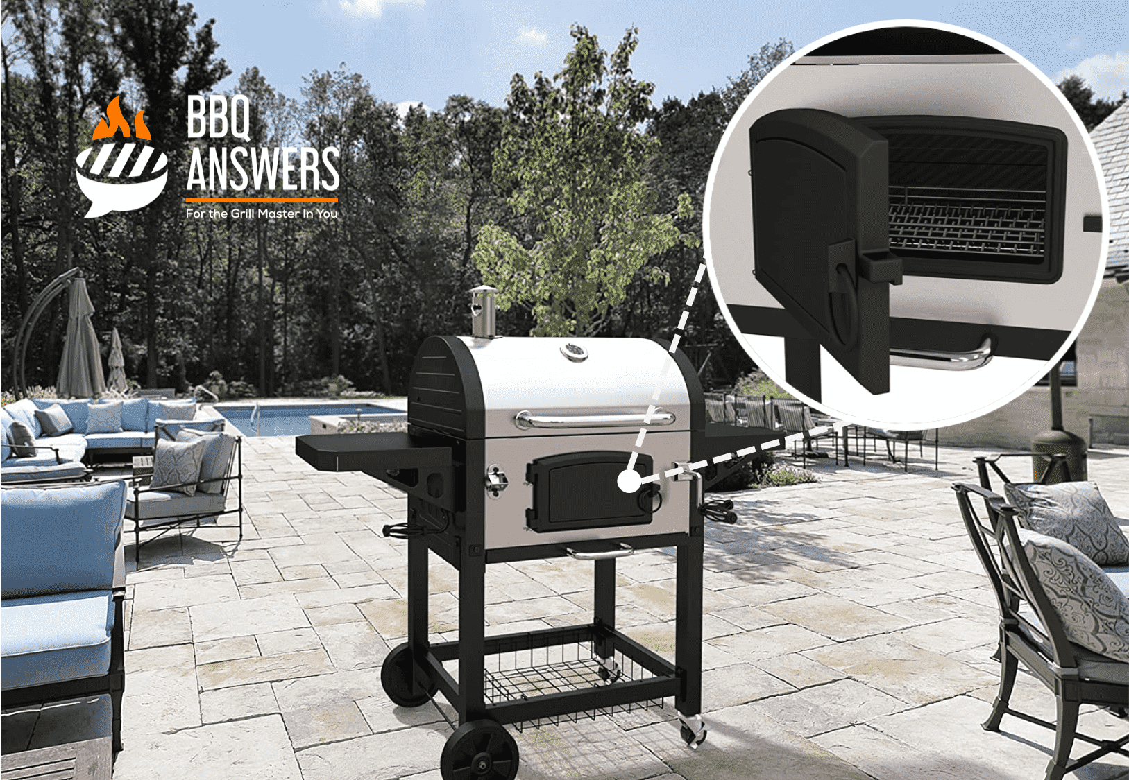 Dedicated Fire Door | Charcoal Grill | BBQanswers Dedicated Fire Door | Charcoal Grill | BBQanswers
