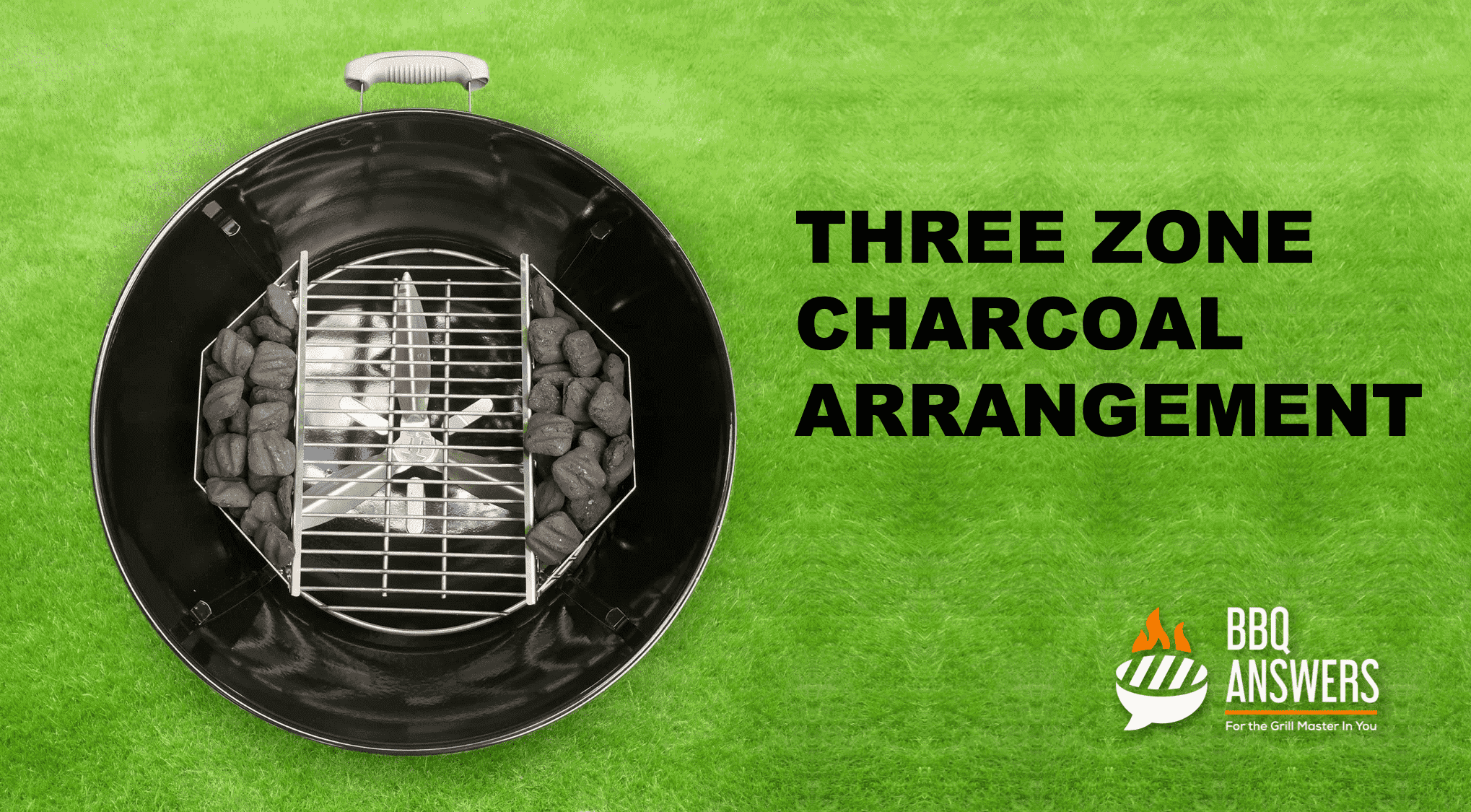 Three zone charcoal arrangement | BBQanswers Three zone charcoal arrangement | BBQanswers
